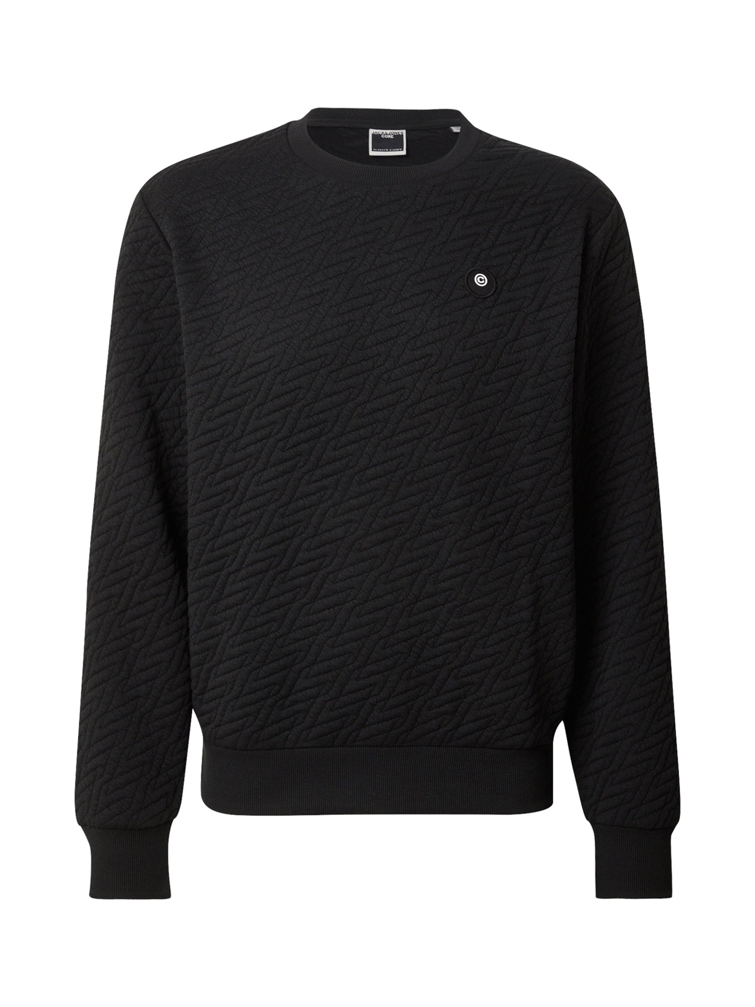 JACK & JONES Sweatshirt 'JCOGEO' in Schwarz: Vorderseite