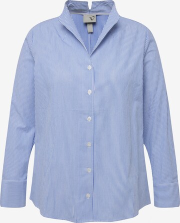 Ulla Popken Blouse in Blauw: voorkant