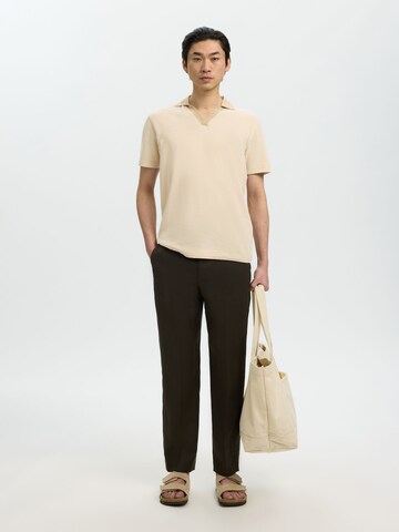 SELECTED Poloshirt in Beige