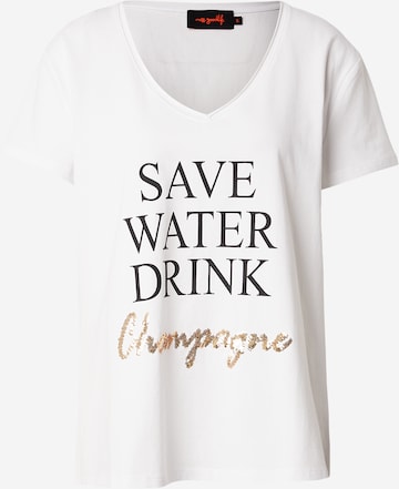 miss goodlifeMajica 'Save Water Drink' - bijela boja: prednji dio