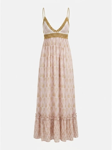 Miss June Dress 'Robe Longue Belen' in Pink: front