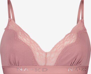 hunkemöller x NA-KD Korzetová Podprsenka 'Amalia' – pink: přední strana