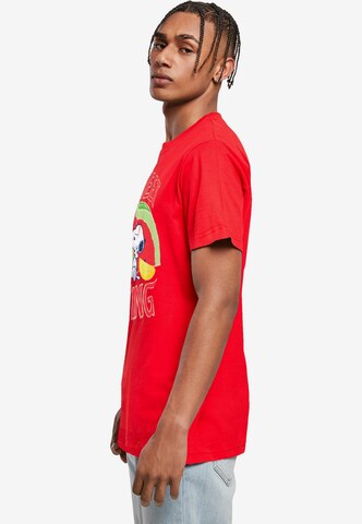 T-Shirt 'Peanuts - Sweet Thing' Merchcode en rouge