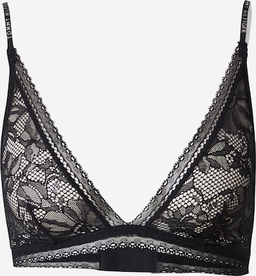 Tommy Hilfiger Underwear Triangle Bra in Black: front