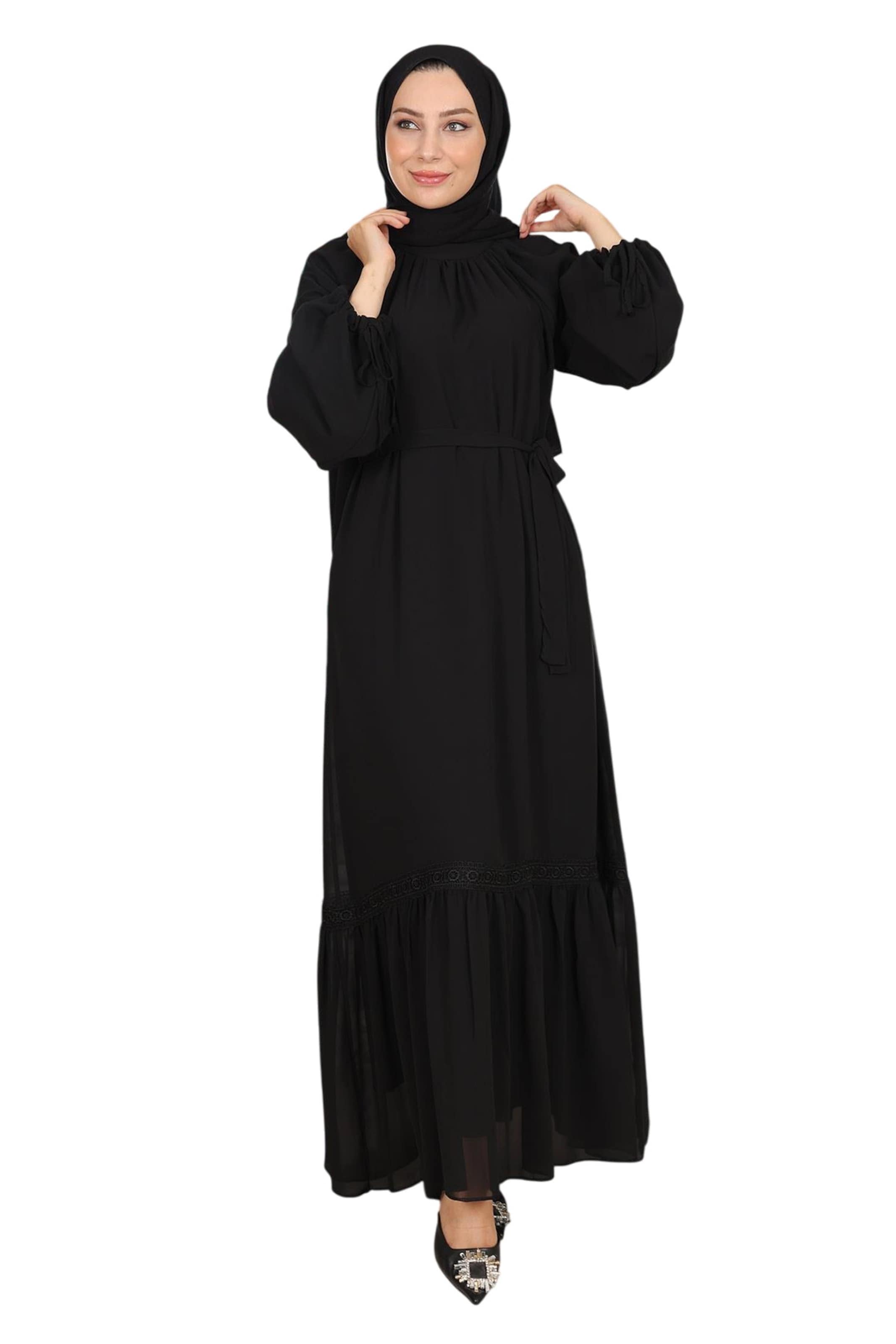 MODAMIHRAM Kleid in Schwarz: Vorderseite