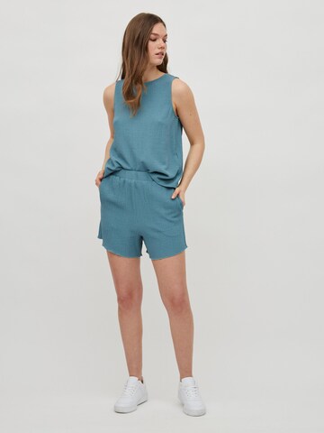 VILA Regular Trousers in Blue