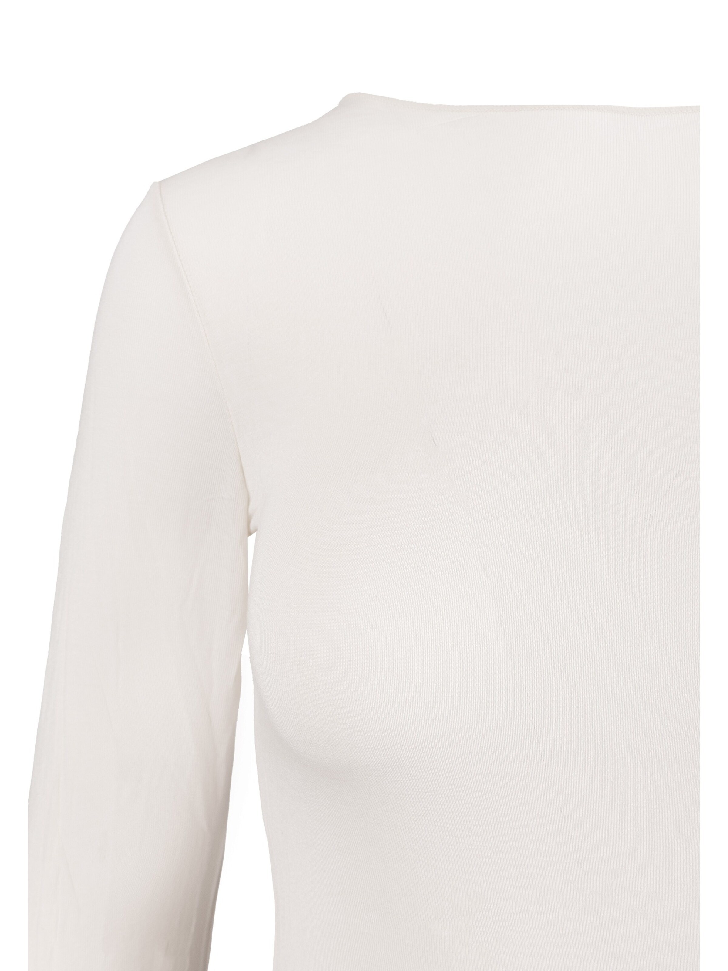 Ciocca - Camiseta térmica 'Cashmere undershirt barchetta' en blanco