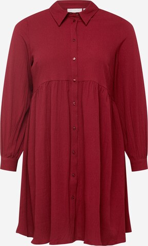 ONLY Carmakoma Košilové šaty 'Filopa' – červená: přední strana