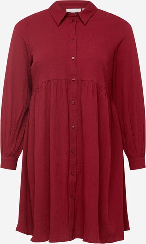 Robe-chemise 'Filopa' ONLY Carmakoma en rouge : devant