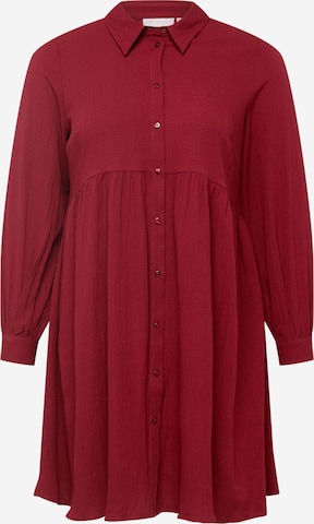 Robe-chemise 'Filopa' ONLY Carmakoma en rouge : devant