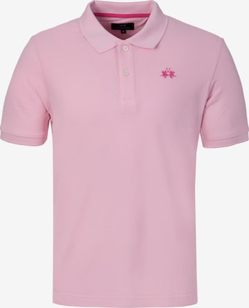 La Martina Poloshirt in Pink: Vorderseite