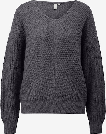 QS Pullover in Grau: Vorderseite