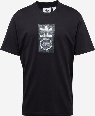ADIDAS ORIGINALS T-Shirt en gris / noir / blanc, Vue avec produit