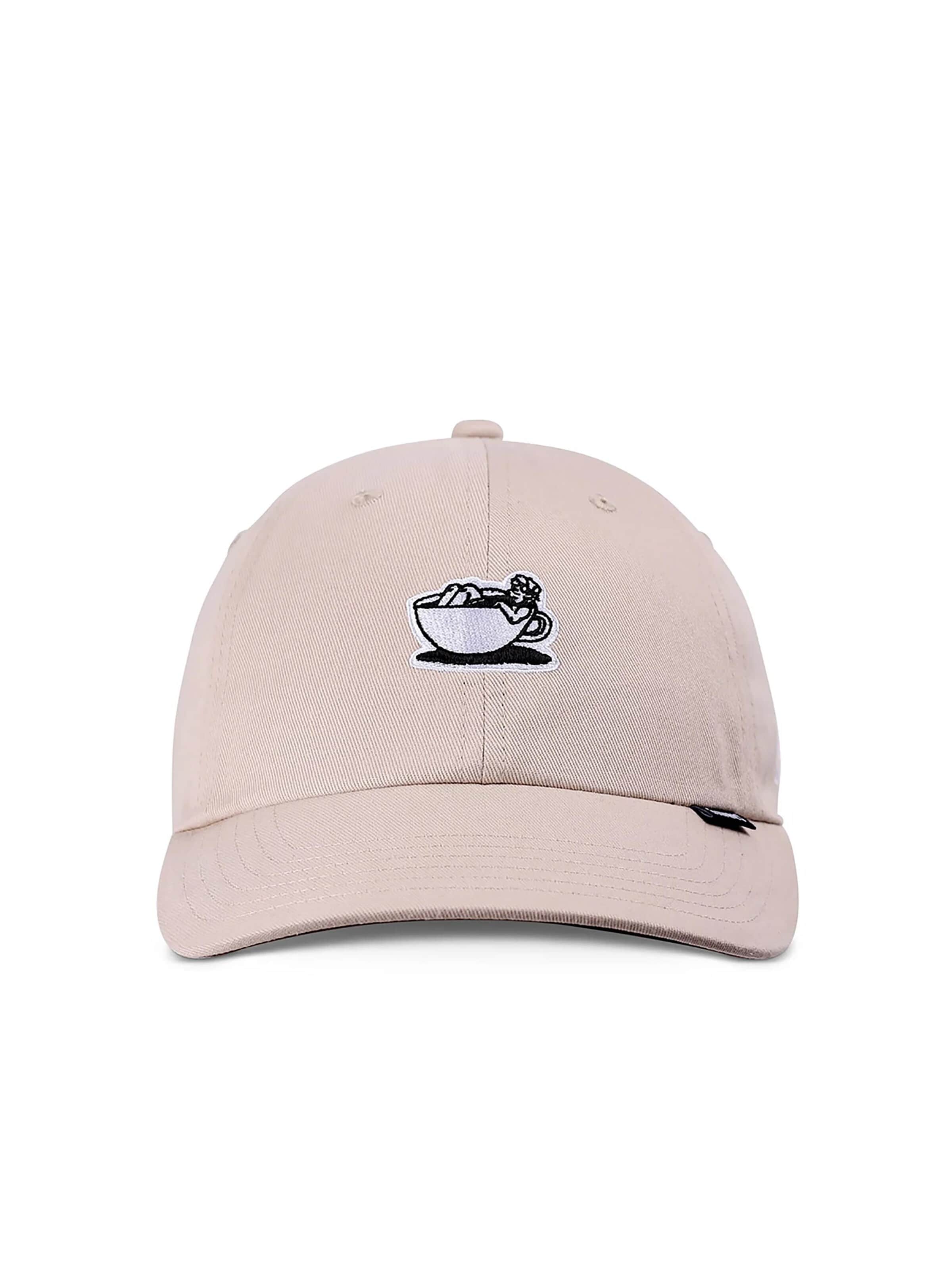 DJINNS Cap 'Guy in Cup' in Beige: front