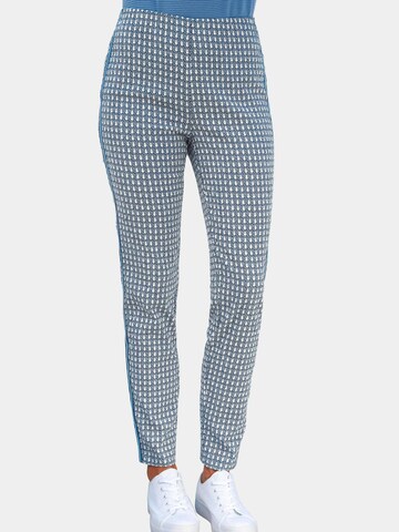 Goldner Regular Broek 'Louisa' in Blauw: voorkant