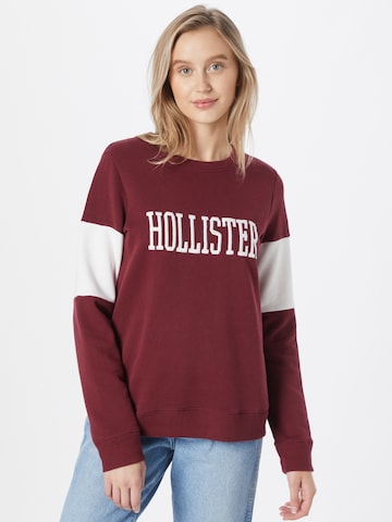 HOLLISTER Sweatshirt in Red: front