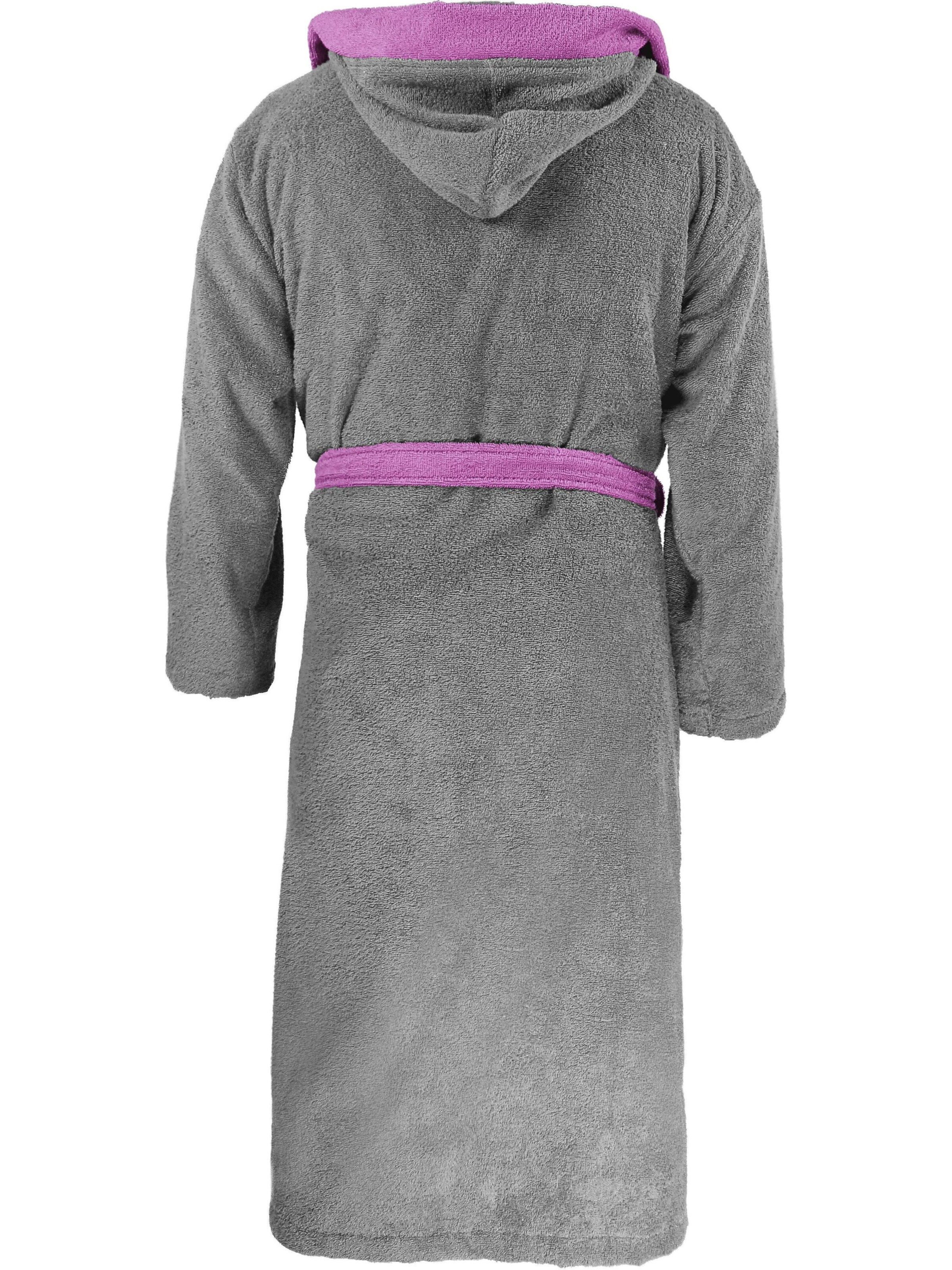 normani Badjas lang  in Grijs