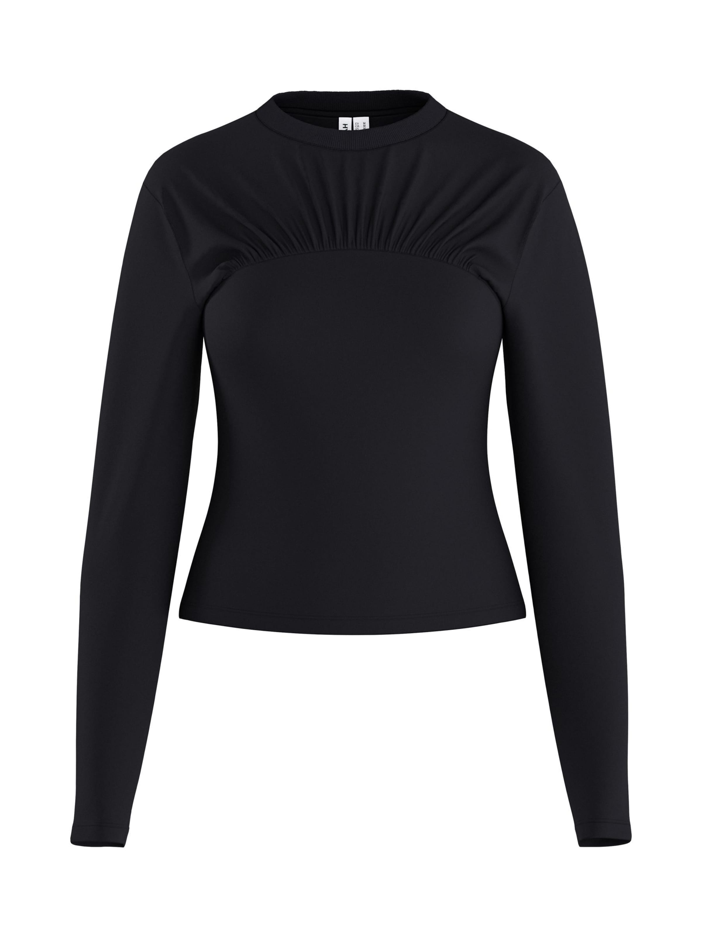 HYPEDROP - Camiseta 'Mie' en negro: frente