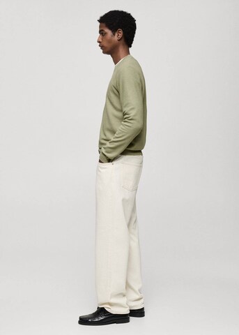 MANGO MAN Sweater 'Ten' in Green