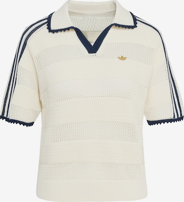 Pulover 'Resort' de la ADIDAS ORIGINALS pe alb: față