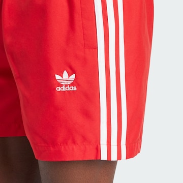 ADIDAS ORIGINALS Plavecké šortky 'Adicolor 3-Stripes' - Červená