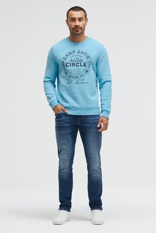 CAMP DAVID Sweatshirt in Blue