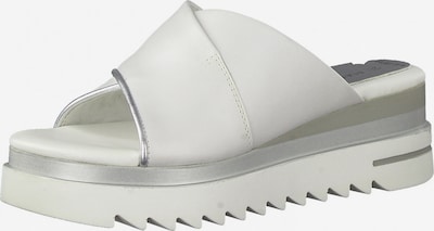 MARCO TOZZI Pantolette in silber / weiß, Produktansicht