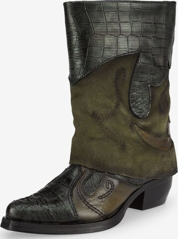 FELMINI Cowboy Boots in Green: front