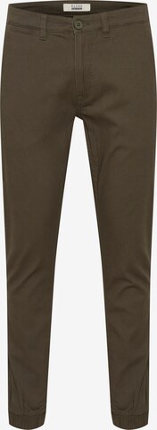 BLEND Skinny Chino Pants 'PELLINI' in Green: front