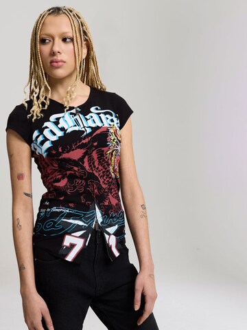 Maglietta di Ed Hardy in nero: frontale