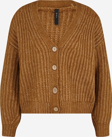 Y.A.S Petite Knit Cardigan 'SUDANA' in Brown: front