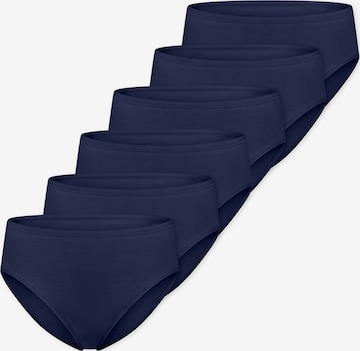 SCHIESSER Slip ' Cotton Essentials ' in Blau: Vorderseite