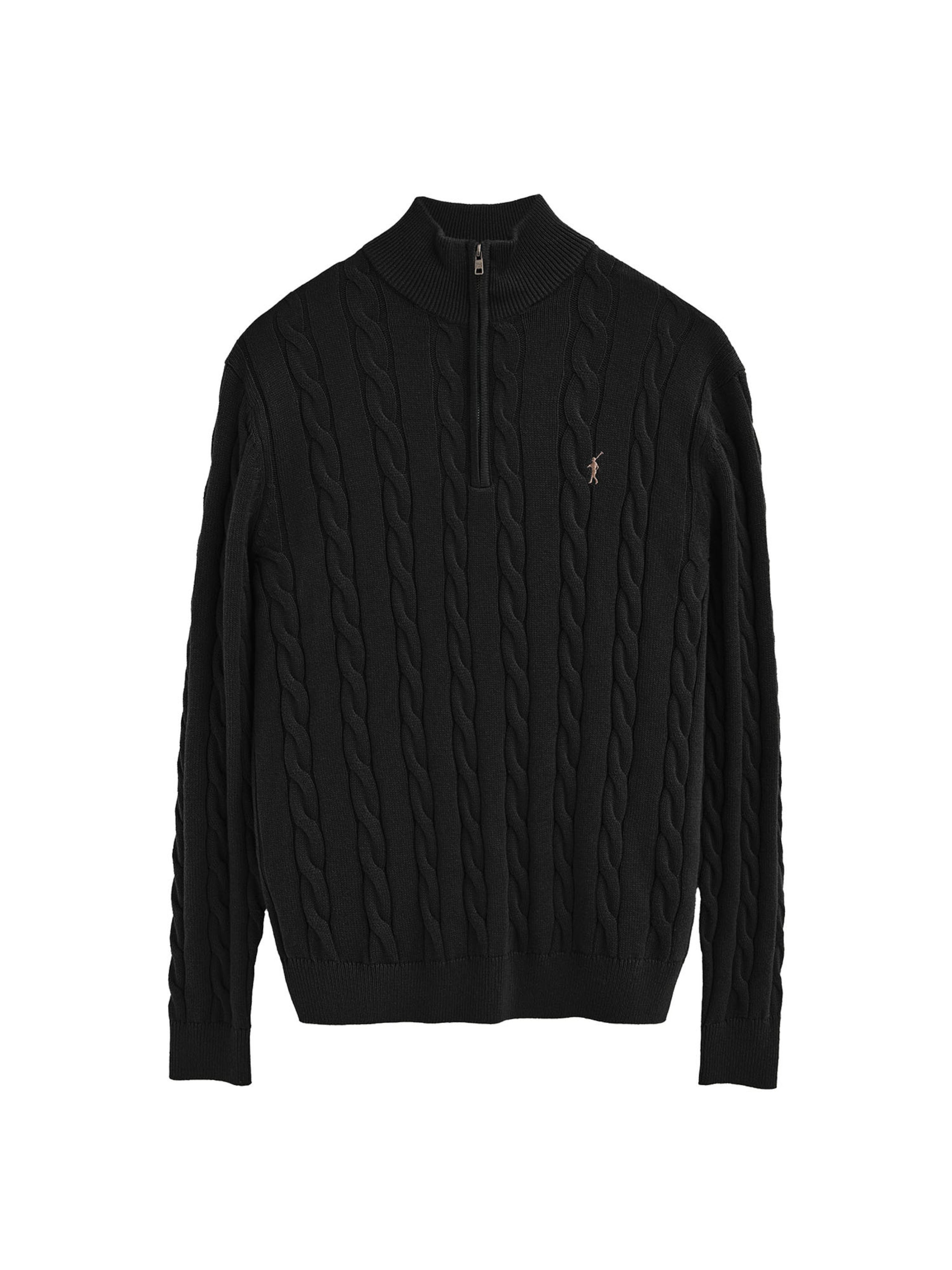 Polo Club Pullover in Schwarz: Vorderseite