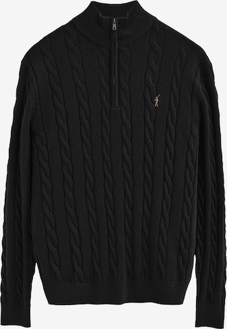 Polo Club Sweater in Black: front