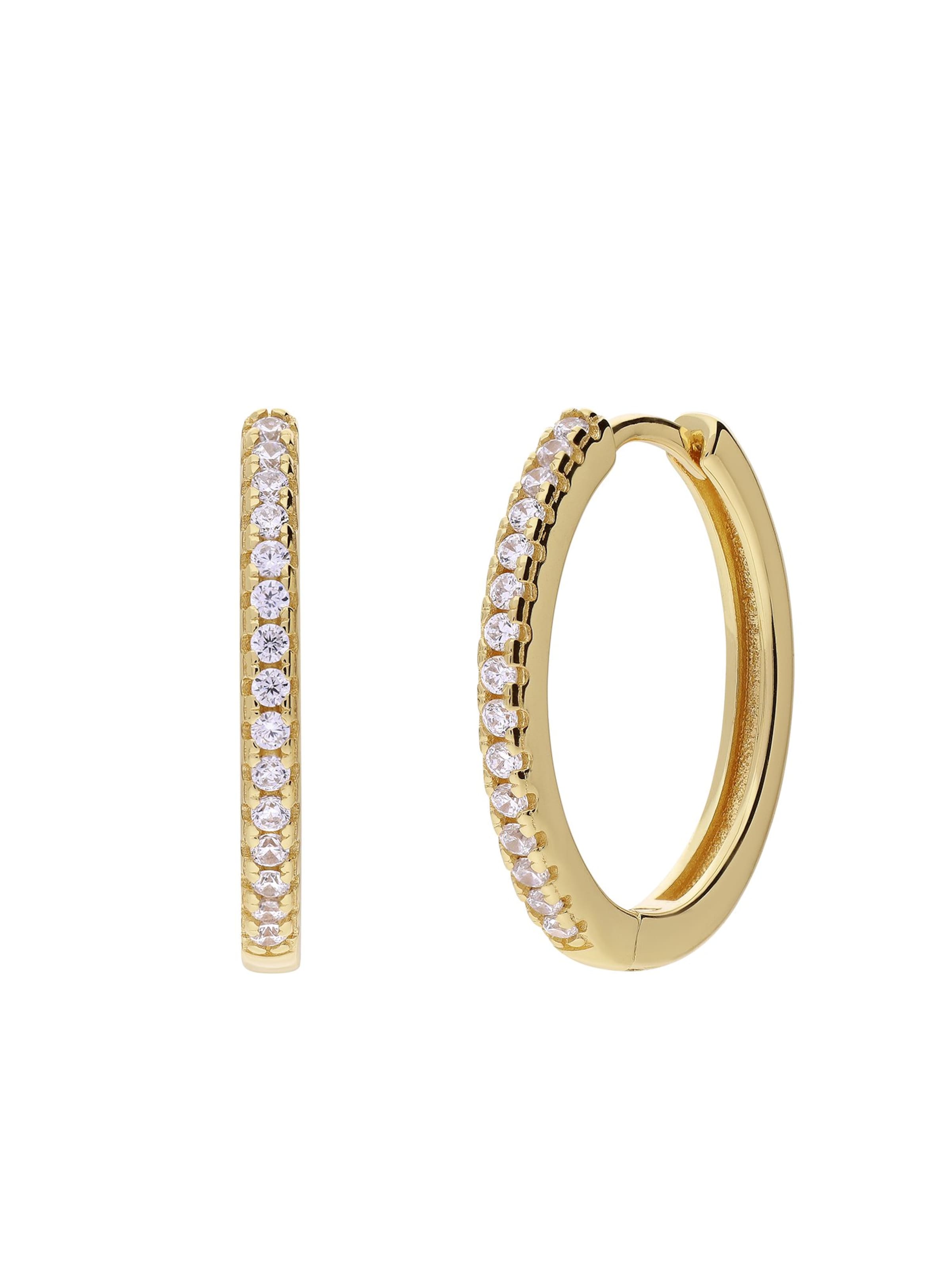 Lucardi Oorbellen in Goud: voorkant