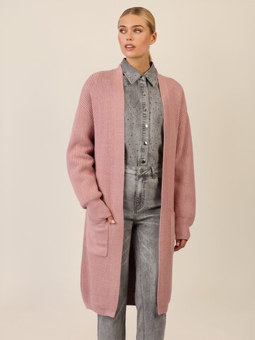 APART Knit Cardigan in Beige: front