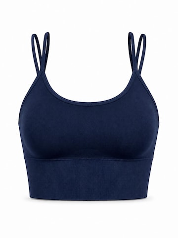 AOTTORI Bralette Sports Bra in Blue: front