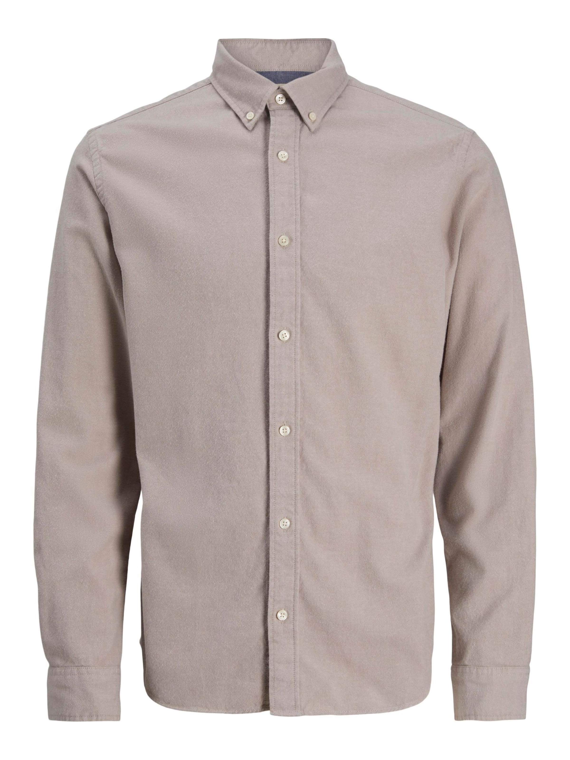 Jack & Jones Premium - Camisa 'JPRBLUBarkley' en beige: frente