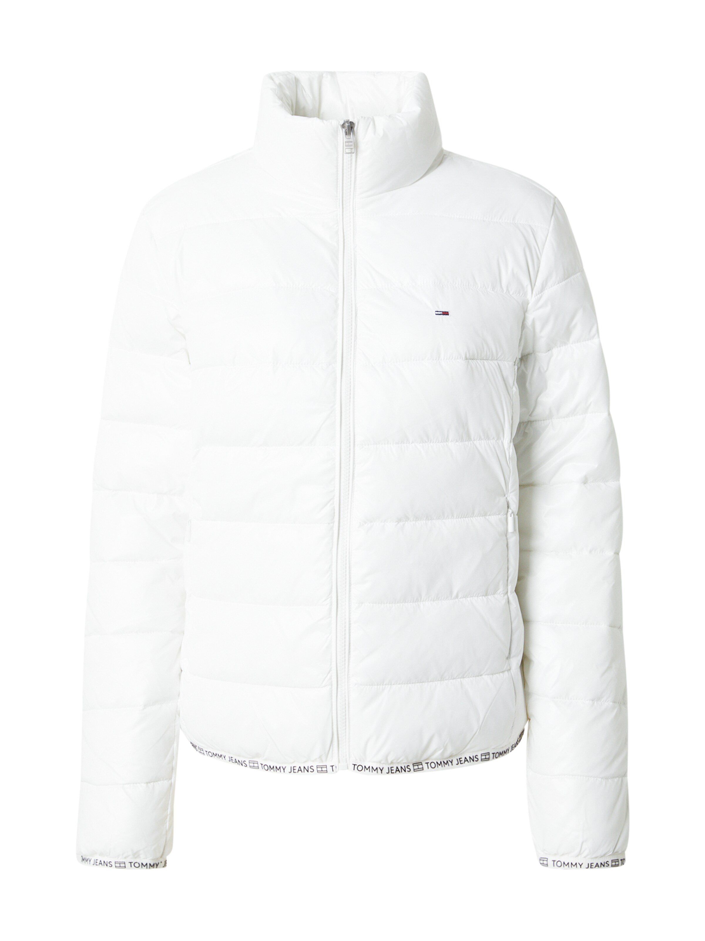 Tommy Jeans Přechodná bunda 'ESSENTIAL' – bílá: přední strana