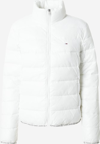 Tommy Jeans Übergangsjacke 'ESSENTIAL' in Weiß: Vorderseite