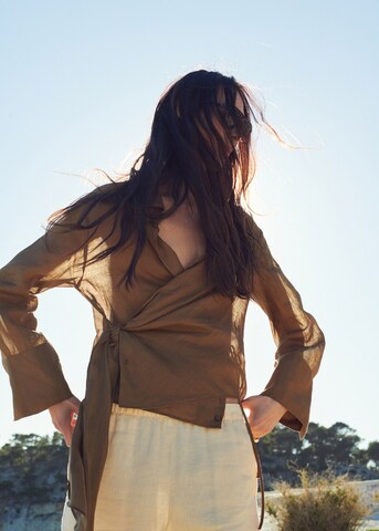 MANGO Blouse 'Crusade' in Brown