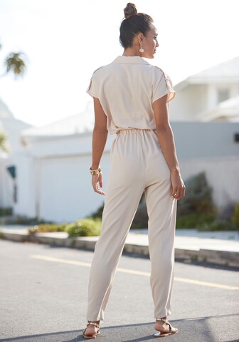 LASCANA Jumpsuit in Beige