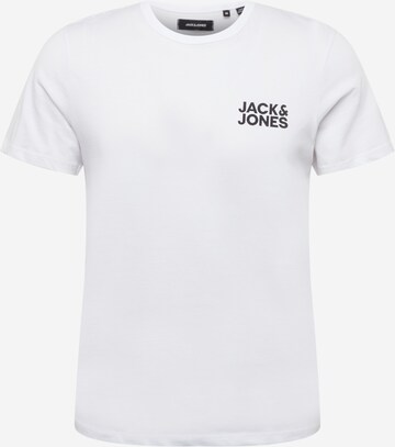 JACK & JONES Rövid pizsama - fehér: elől