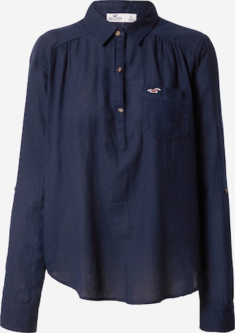 HOLLISTER Μπλούζα 'LS POPOVER NAVY' σε μπλε: μπροστά