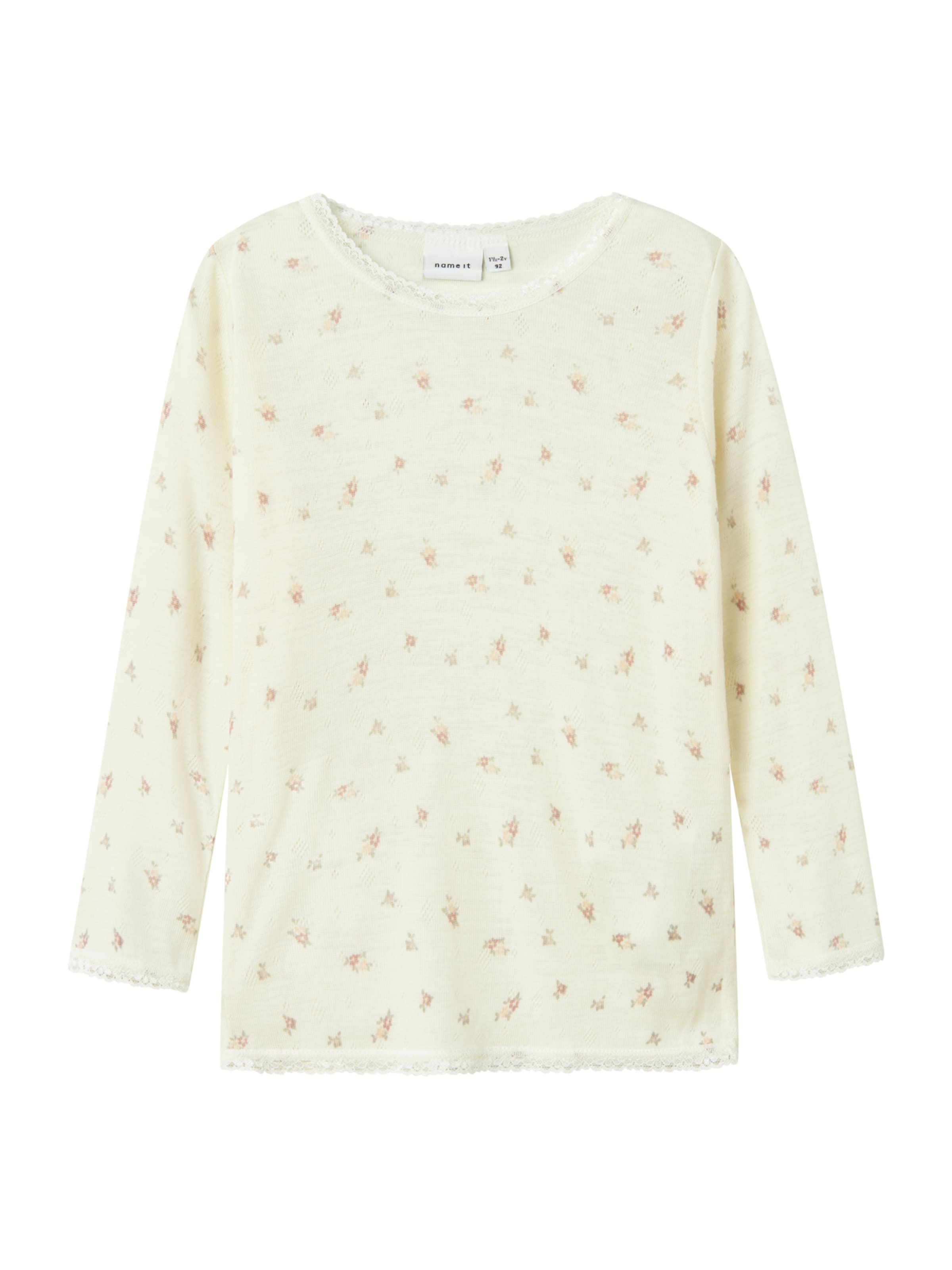 NAME IT Tričko 'NMFWang' - Biela: predná strana