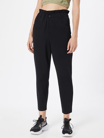 ONLY Tapered Trousers 'Poptrash-ova' in Black: front