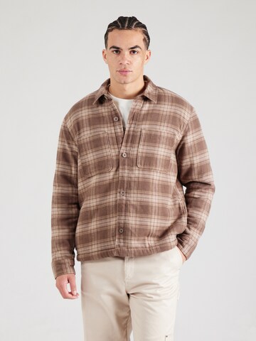 Regular fit Camicia di HOLLISTER in marrone: frontale