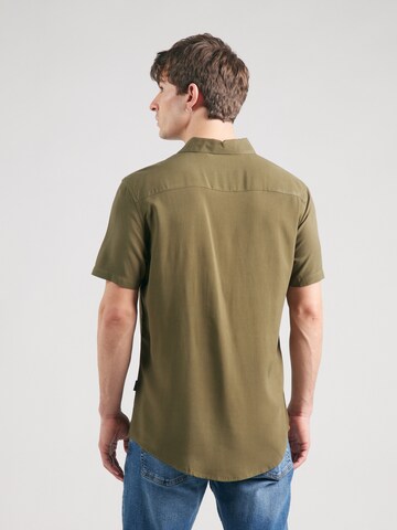 BLEND Regular fit Button Up Shirt in Green