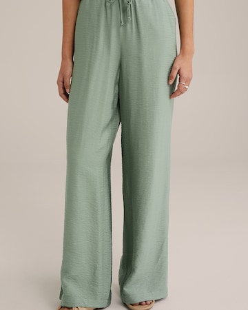 Wide leg Pantaloni di WE Fashion in verde: frontale