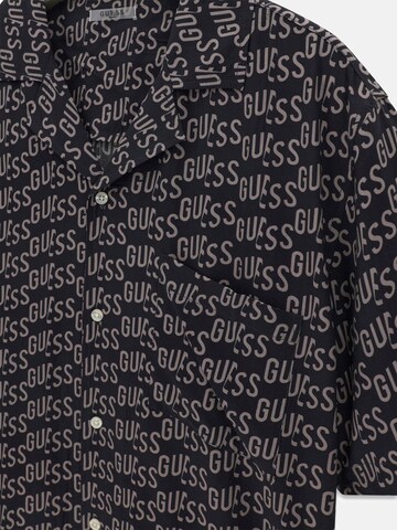 GUESS Regular Fit Hemd in Schwarz